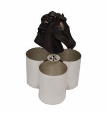 At Figürlü Üçlü Kaşıklık