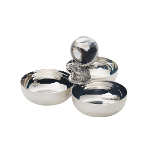 Geyik Figürlü Üçlü Çerezlik