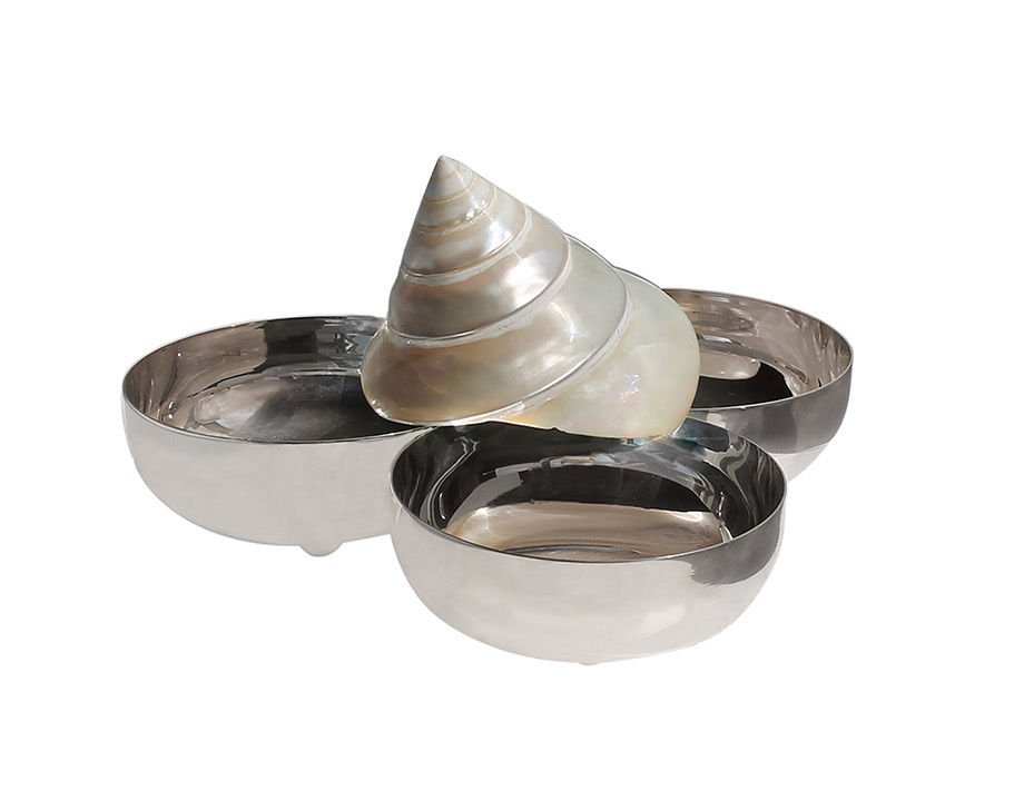 Sedef Deniz Kabuğu Üçlü Çerezlik