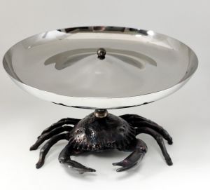 Yengeç Figürlü Sunum Tepsisi