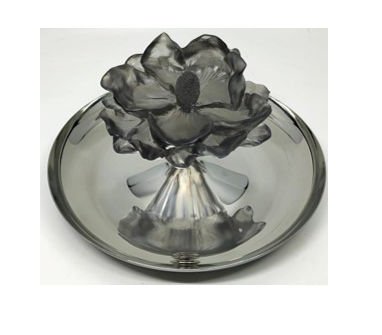 Füme Çiçekli Sunum Kasesi - Lokumluk (M)