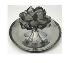 Füme Çiçekli Sunum Kasesi - Lokumluk (M)