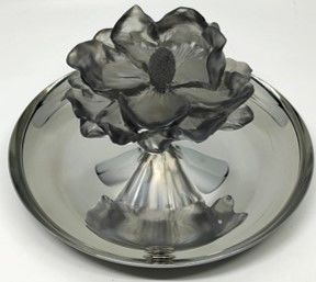 Füme Çiçekli Sunum Kasesi - Lokumluk (L)