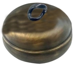 Soyut Halka Antik Kaplama Mum (L)