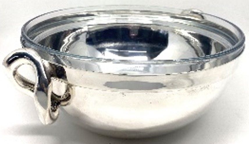 Gümüş Kaplama Sunum Kasesi (L)