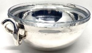 Gümüş Kaplama Sunum Kasesi (L)