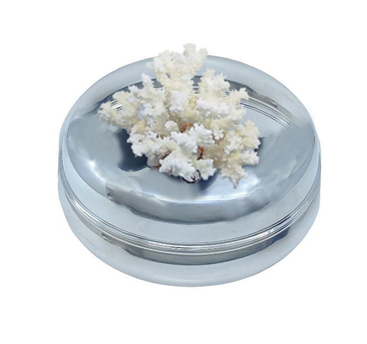 Beyaz Mercanlı Kokulu Mum (M)