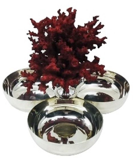 Kırmızı Mercanlı Üçlü Çerezlik