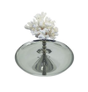 Beyaz Mercanlı Gümüş Kaplama Sunum Kasesi (M)