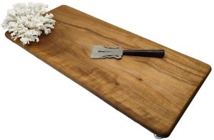 Beyaz Mercanlı Ahşap Sunum