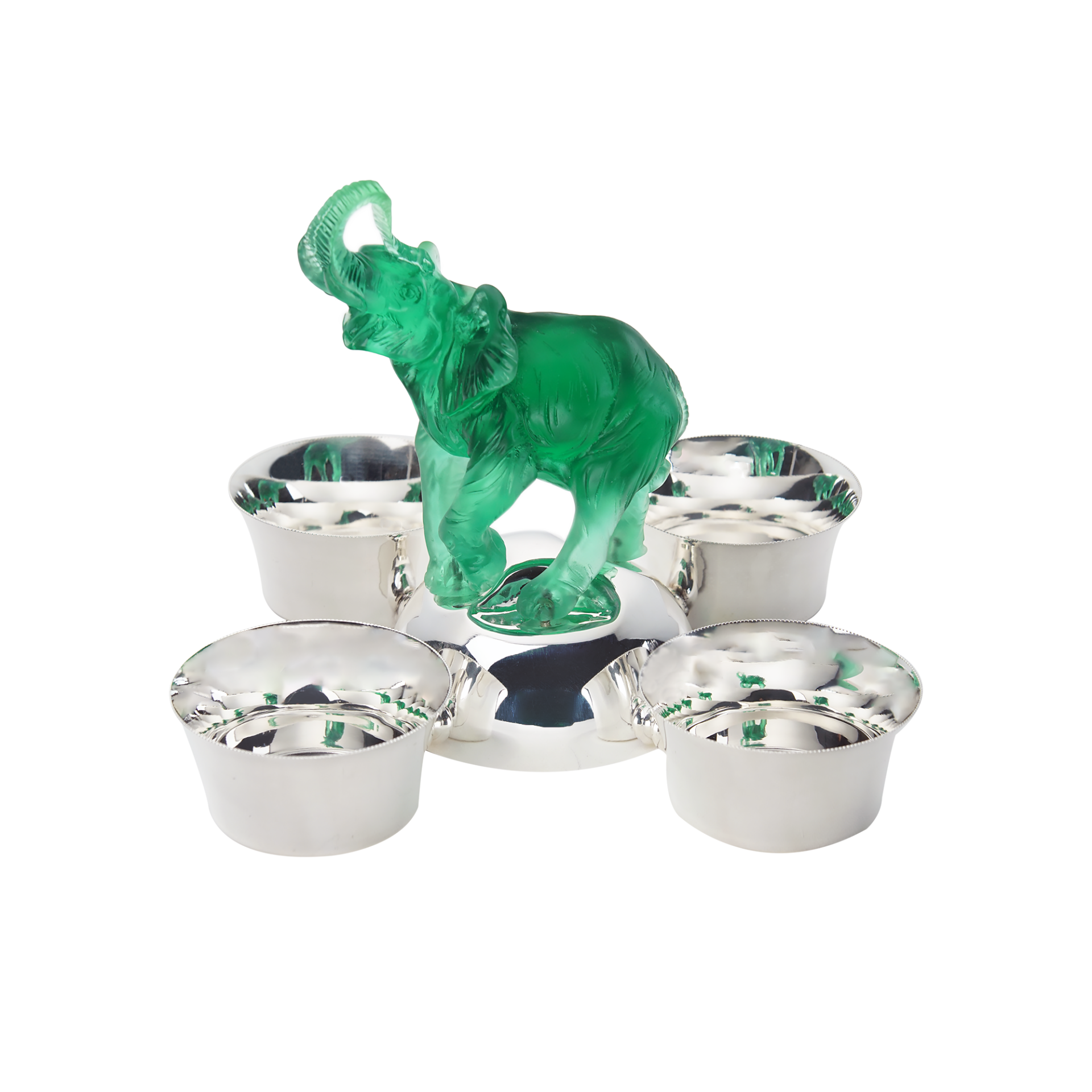 Yeşil Fil Figürlü Dörtlü Çerezlik