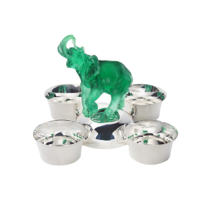 Yeşil Fil Figürlü Dörtlü Çerezlik