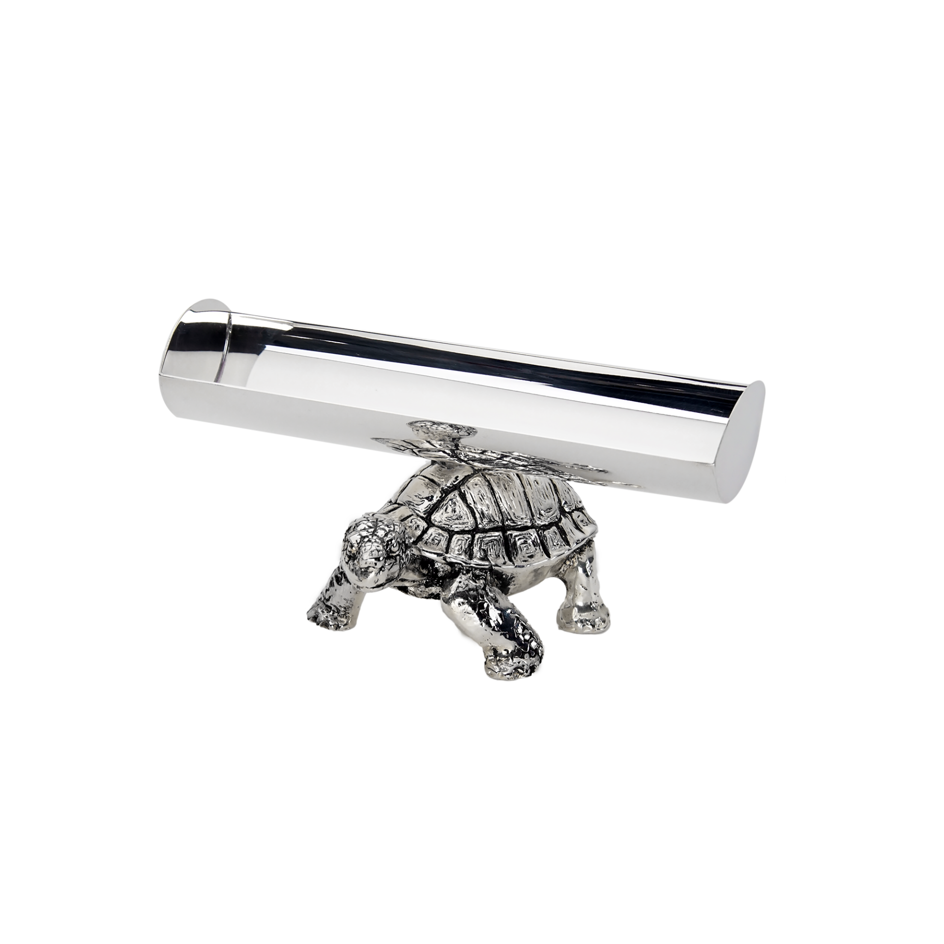 Kaplumbağa Figürlü Gümüş Kaplama Krakerlik