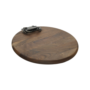 Antik Yengeç Marin Ahşap Yuvarlak Peynir Sunumu (S)