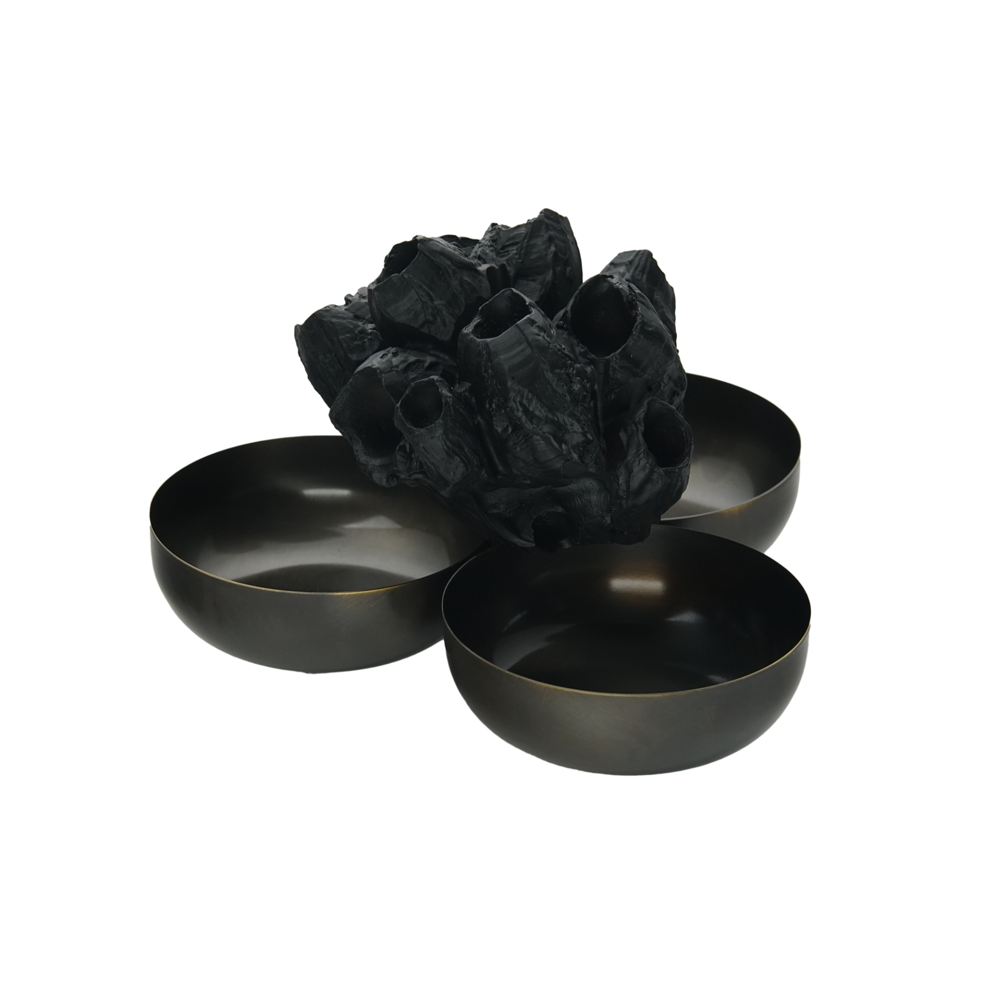 Deniz Lalesi Figürlü Antik İkili Çerezlik