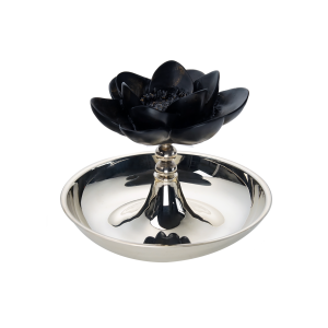 Nilüferli Gümüş Kaplama Sunum Kasesi (M)